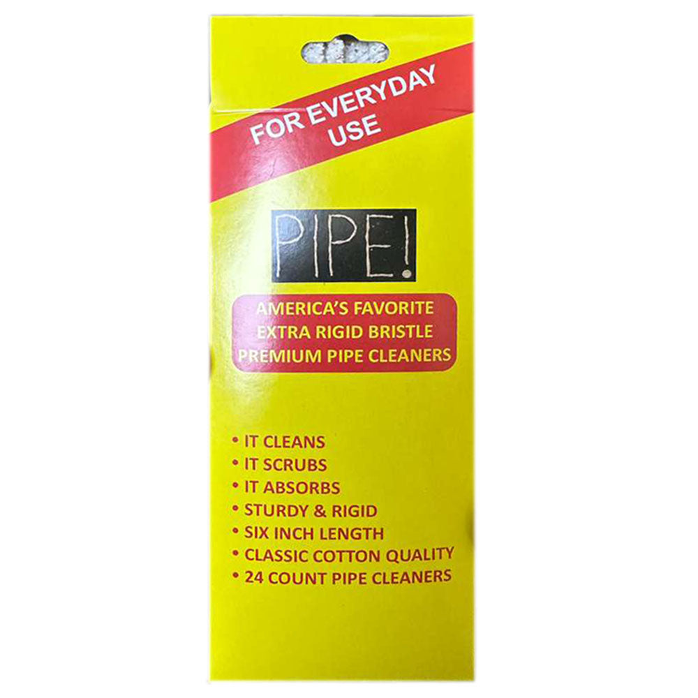 PIPE! Extra Rigid Bristle Premium Pipe Cleaners - 2 Pack (48 Count Total)