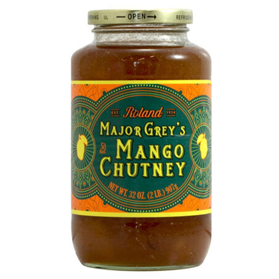Roland Major Grey’s Mango Chutney – Sweet & Savory, 32 oz Jar