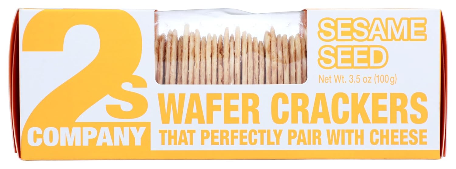 2's Company Sesame Wafer Crackers for Cheese (3.5 oz)