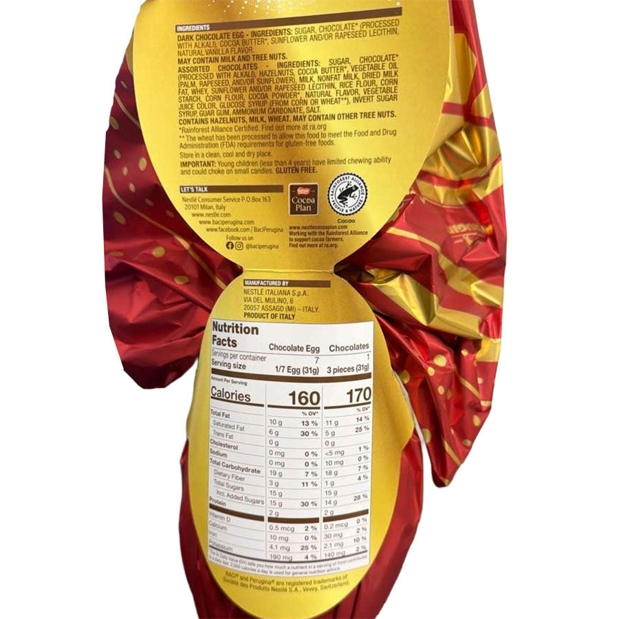 Perugina Baci Dark Chocolate Easter Egg Specialty (8.6 OZ)