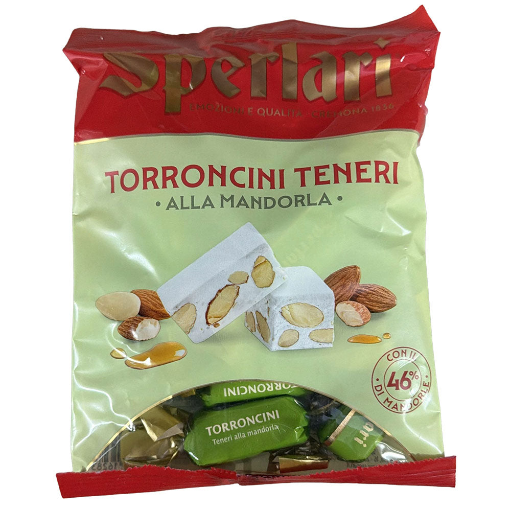 Sperlari Soft Torroncini Nougat Bites with Almonds (4.12 oz)