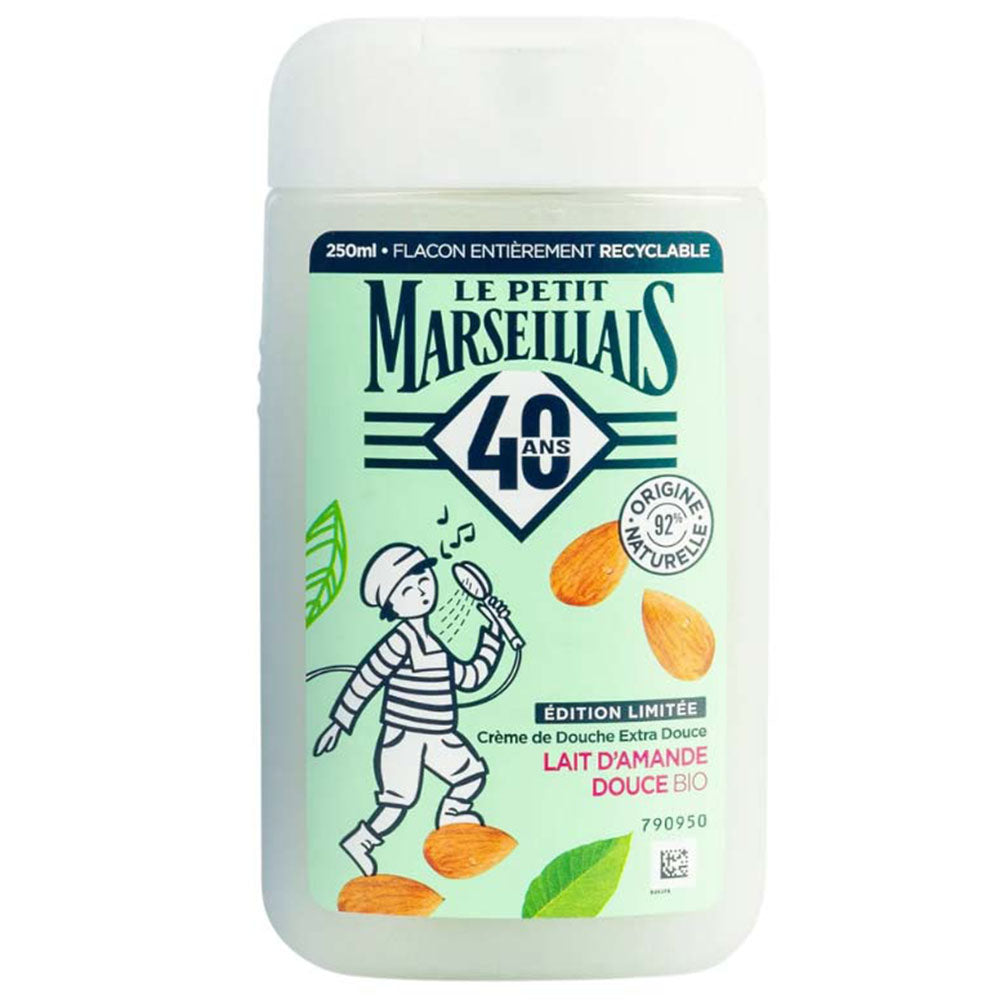 Le Petit Marseillais Extra Gentle Shower Cream, Sweet Organic Almond, 8.5 fl oz.