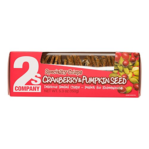 2s COMPANY Cranberry and Pumpkin Seed Crisps, 5.3 oz