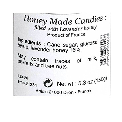 Lavender Honey Drops French Honey Candies, 4.58 oz
