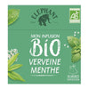 Elephant Herbal Tea Bags Organic Flavored Tea with Verbena Mint Infusion 20 Sachets