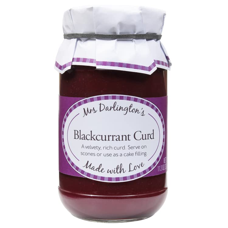 Mrs Darlington’s Blackcurrant Curd – Velvety Fruit Spread, 320g