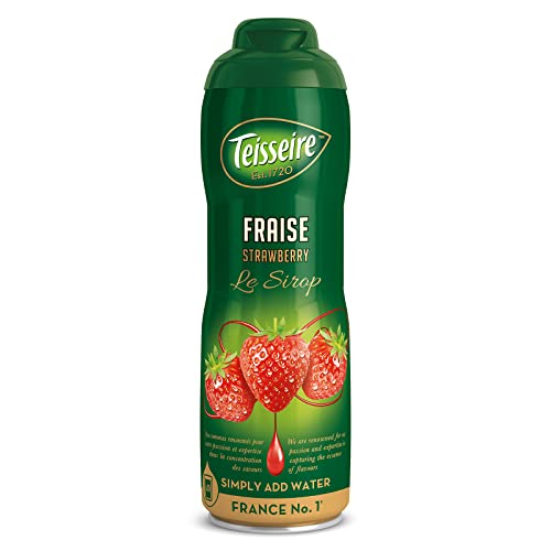 Teisseire Strawberry Syrup – French Drink Concentrate, 600ml